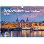 Soul magic Travel Magic Amsterdam Calendrier DIN A3 pour 2025 Canaux Tulipes Coffret cadeau Contenu : 1x calendrier