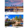 Soul magic Travel Magic Amsterdam Calendrier DIN A3 pour 2025 Canaux Tulipes Coffret cadeau Contenu : 1x calendrier, 1x carte de