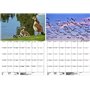 Wildgansezauber Planificateur format A3 pour oies sauvages 2025 - Coffret cadeau - 1 calendrier - 1 pendentif de Noël - 1 penden