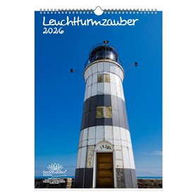 Leuchtturmzauber Calendrier DIN A3 portrait pour 2026 Phare – Contenu du kit : 1 calendrier