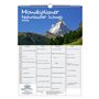 Naturzauber Calendrier familial Suisse à 4 colonnes DIN A3 Calendrier 2026 Vacances naturelles – Set : 1 calendrier