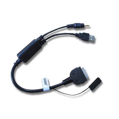vhbw Câble audio voiture compatible avec Apple iPod 10GB