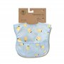 LÄSSIG Baby Bib Set 2 pcs. avec protection anti-chute hydrofuge fermeture autoagrippante/Lightweight Bib Happy Fruits Lemon
