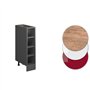 Vicco Etagère de Cuisine R-Line, Anthracite/Anthracite, 20 cm sans Plan de Travail