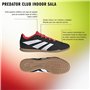 Chaussures de Futsal pour Adultes Adidas Sala Predator Club In Noir