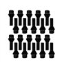 TRACER Lot de 20 boulons de roue coniques 60° M12 x 1