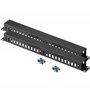kwmobile Organiseur de câbles 1U 19" - 2X Panneau de Gestion des câbles Horizontal pour Rack 19 Pouces Horizontal 1U avec Couver