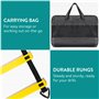 Navaris Kit Échelle d'Agilité Entraînement Sport - Set Complet 1x Échelle 4X Haie 10x Cône 4X Clou et 1x Sac Transport - Footbal