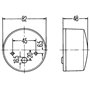 HELLA 2Be 003 185-031 Feu Clignotant - Halogène - 24/12V - Montage En Saillie/Raccord Fileté - Fiche: Fiche Plate - Gauche/Droit