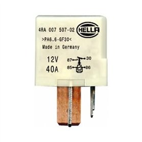 HELLA 4Ra 007 507-021 Temporisateur De Préchauffage - 12V - 5Pôle - Relais À Courant De Travail - Couleur: Blanc