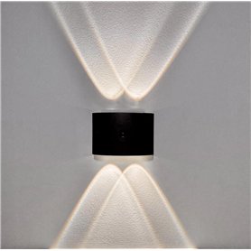 Almond Light Lampe Murale LED Aluminium avec Détecteur de Mouvement & Crépusculaire - Veilleuse Prise Automatique - Applique Plu