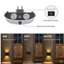Almond Light Lampe Murale LED Aluminium avec Détecteur de Mouvement & Crépusculaire - Veilleuse Prise Automatique - Applique Plu