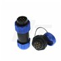 Hangton HE21 Connecteur d'alimentation 7 broches étanche pour l'aviation câble circulaire et prise de montage sur panneau pour L