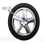 wxhzq 4 pièces Auto Cache Moyeux pour Maserati Levante Quattroporte Ghibli Granturismo 55 mm, Centre Roue Cache avec Logo Anti-p