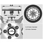 wxhzq 4 pièces Auto Cache Moyeux pour Maserati Levante Quattroporte Ghibli Granturismo 55 mm, Centre Roue Cache avec Logo Anti-p