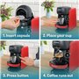 Tassimo Bosch FINESSE TAS16B3GB Machine à café à POD, 1400 W, 0,7 litre – Rouge