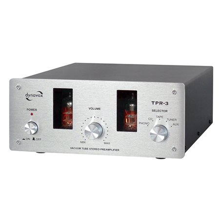 Dynavox TPR-3 VT-100 Amplificateur intégré à Lampe AUX Argent