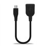 subtel Câble OTG pour Tablette Compatible avec Adaptateur Micro USB Câble USB on The Go PVC Connecteur Noir