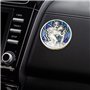 Médaille de Saint Christophe Argenté/bleu 3 cm Pour voiture
