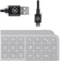 Wicked Chili Câble de Charge USB C Compatible avec Logitech MX Master 3, MX Vertical Advanced, Keys Plus, Craft - Clavier, Souri
