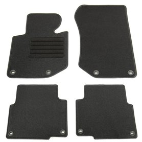 AD Tuning GmbH hg1717 Tapis de Coupe Tapis de Voiture Tapis de Sol Set Noir en Velours Carpet Floor Mats