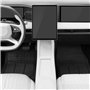 WOLTU Tapis de Voiture Universel,Voiture Tapis de Sol Tapis en Caoutchouc Set Noir