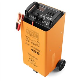 WilTec Chargeur de Batterie Boost 430 – 12 V et 24 V – Chargement de Moto Voiture Auto Véhicule Chantier – Chargement Rapide