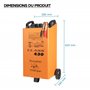 WilTec Chargeur de Batterie Boost 430 – 12 V et 24 V – Chargement de Moto Voiture Auto Véhicule Chantier – Chargement Rapide, Ch