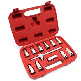 Coffret de Douille de vidange 12 pièces Kit de clés Outil pour Huile de Voiture et d’Automobile