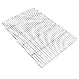 Wiltec Grille de barbecue Carrée en Acier fin 60 x 40 cm Barbecue boule et Barbecue rond Grillade Terrasse Jardin Plancha Viande
