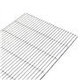 Wiltec Grille de barbecue Carrée en Acier fin 60 x 40 cm Barbecue boule et Barbecue rond Grillade Terrasse Jardin Plancha Viande