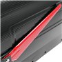 Wiltec Kit Boîte aux Lettres américaine et Pied de Support, 180 x 220 x 480 mm, Couleur Noire, Acier galvanisé, Boîte Postale US