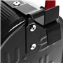 Wiltec Kit Boîte aux Lettres américaine et Pied de Support, 180 x 220 x 480 mm, Couleur Noire, Acier galvanisé, Boîte Postale US
