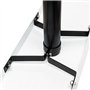 Wiltec Kit Boîte aux Lettres américaine et Pied de Support, 180 x 220 x 480 mm, Couleur Noire, Acier galvanisé, Boîte Postale US
