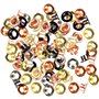 Alkan Pince 2 en 1 bouton pression et pince à œillets (Kit installation) avec œillets multicolores de 5 mm de diamètre du trou e