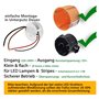 Transformateur LED 230 V ~ vers 12 V = 12 W - Rond - Bloc d'alimentation pour éclairage LED - Ø x H 55 x 23 mm - Convient pour b