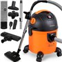 Monzana Aspirateur 3en1 Eau et poussière aspirateur Industriel capacité du réservoir 15L avec Accessoires Nettoyage