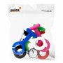 Pulox Montre infirmière avec échelle de pouls, Set de 1x Montre à Quartz et 6X Housses hygiéniques en Silicone + 6 épingles