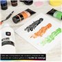 OfficeTree Peintures acryliques blanc 500 ml - Peintures acryliques à base d’eau blanc - Couleurs acryliques blanc pour peintres