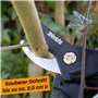 Hinrichs Secateur de Jardin en set - Cisailles à Haies avec Sac de Ceinture & Gants - Ciseaux pour Branches Racines Fleurs - Sec
