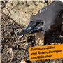 Hinrichs Secateur de Jardin en set - Cisailles à Haies avec Sac de Ceinture & Gants - Ciseaux pour Branches Racines Fleurs - Sec