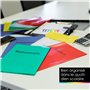 OfficeTree 25x Protège Cahier A4 Multicolores - Couvre Cahier A4 - Protege Cahier A4 - Protege Cahier 21x29.7 avec Rabat - Couvr