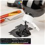 OfficeTree Peinture Acrylique Noire 1000ml à Base d'eau - Peinture Noire pour Toile - Peinture Acrylique 1L - Black Acrylic Pain