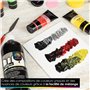 OfficeTree Peinture Acrylique Noire 1000ml à Base d'eau - Peinture Noire pour Toile - Peinture Acrylique 1L - Black Acrylic Pain