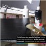 OfficeTree Peinture Acrylique Noire 1000ml à Base d'eau - Peinture Noire pour Toile - Peinture Acrylique 1L - Black Acrylic Pain