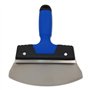 DEWEPRO Grattoir à seau - Pelle à seau - Spatule courbée - excellente pour le prélèvement de mastic dans les seaux