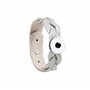 ANDANTE Bracelet en cuir pour boutons à boutons pression 18-22 cm Gris