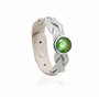 ANDANTE Bracelet en cuir pour boutons à boutons pression 18-22 cm Gris