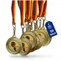 Pokal-Fabrik.de Lot de 10 médailles de volleyball en métal avec ruban et emblème pour adulte/enfant comme cadeau d'anniversaire