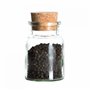 Lot de 6 pots à épices Mambocat - Volume de 150 ml - Pots en verre réutilisables avec bouchon en liège - Verre rond de qualité -